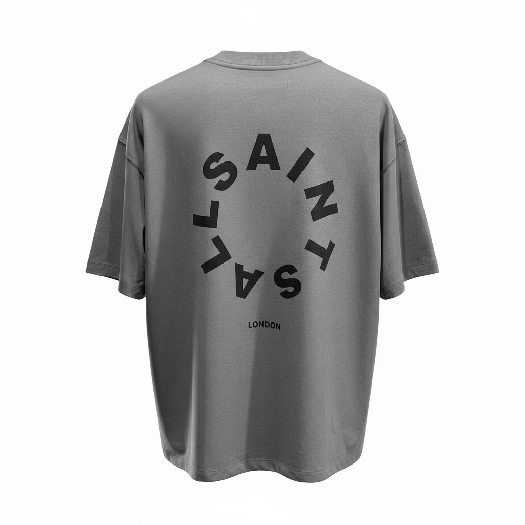 TIERRA OVERSIZED CREW NECK CIRCLE LOGO T-SHIRT