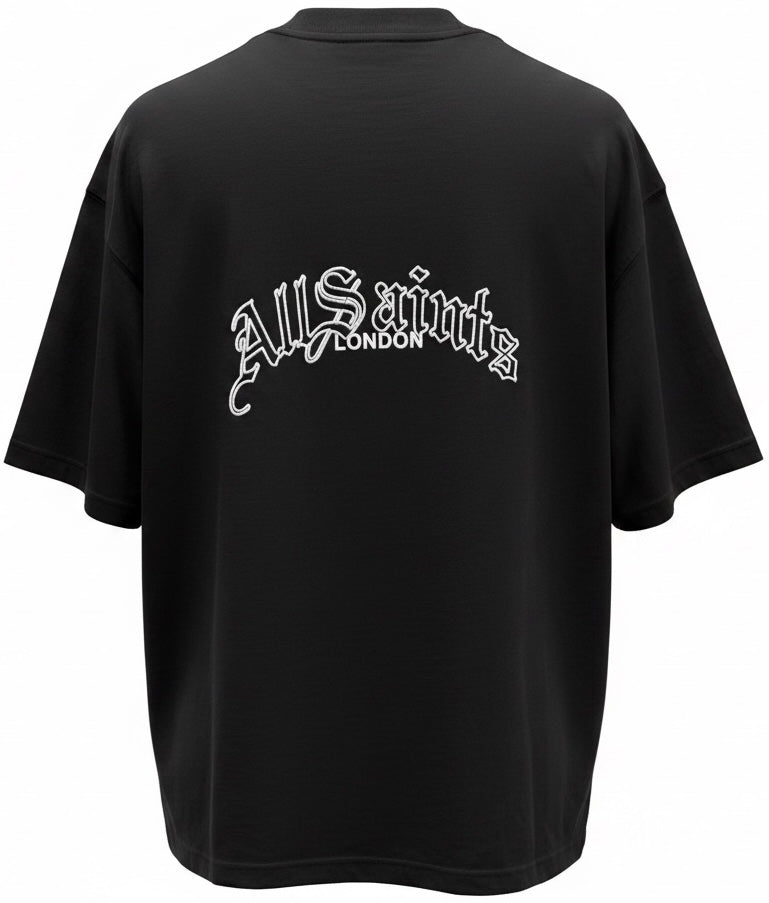 EMBROIDRED OVERSIZED CREW T-SHIRT