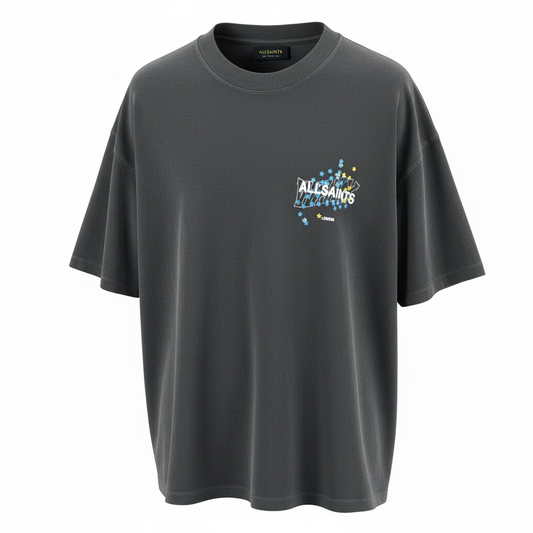 WAVEY OVERSIZED CREW NECK T-SHIRT