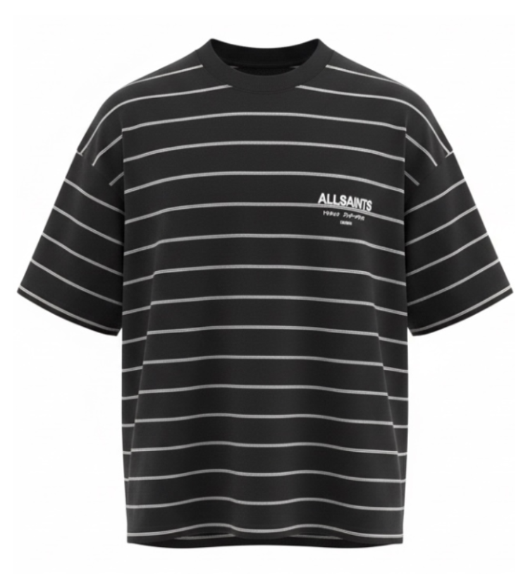 UNDERGROUND OVERSIZED STRIPED T-SHIRT