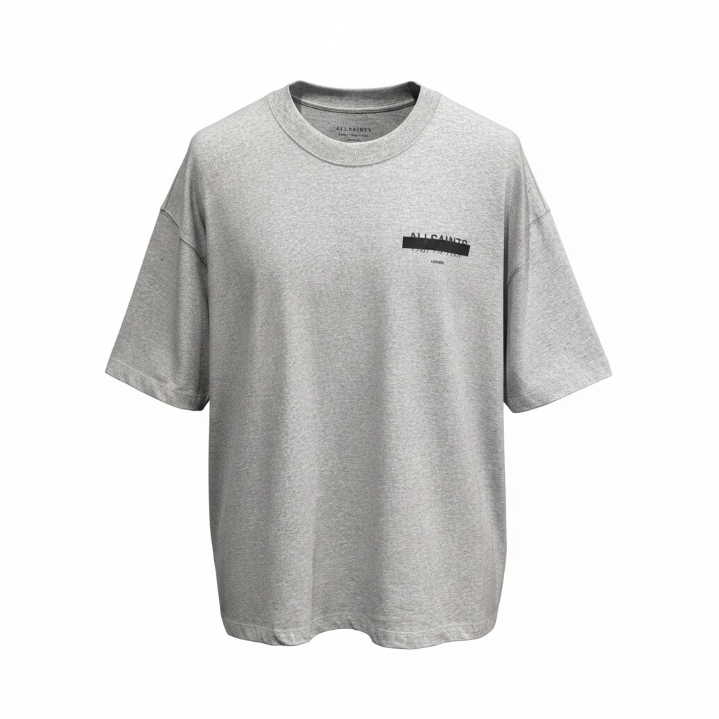 UNDERGROUND REDACT OVERSIZED EMBRIODERED LOGO T-SHIRT