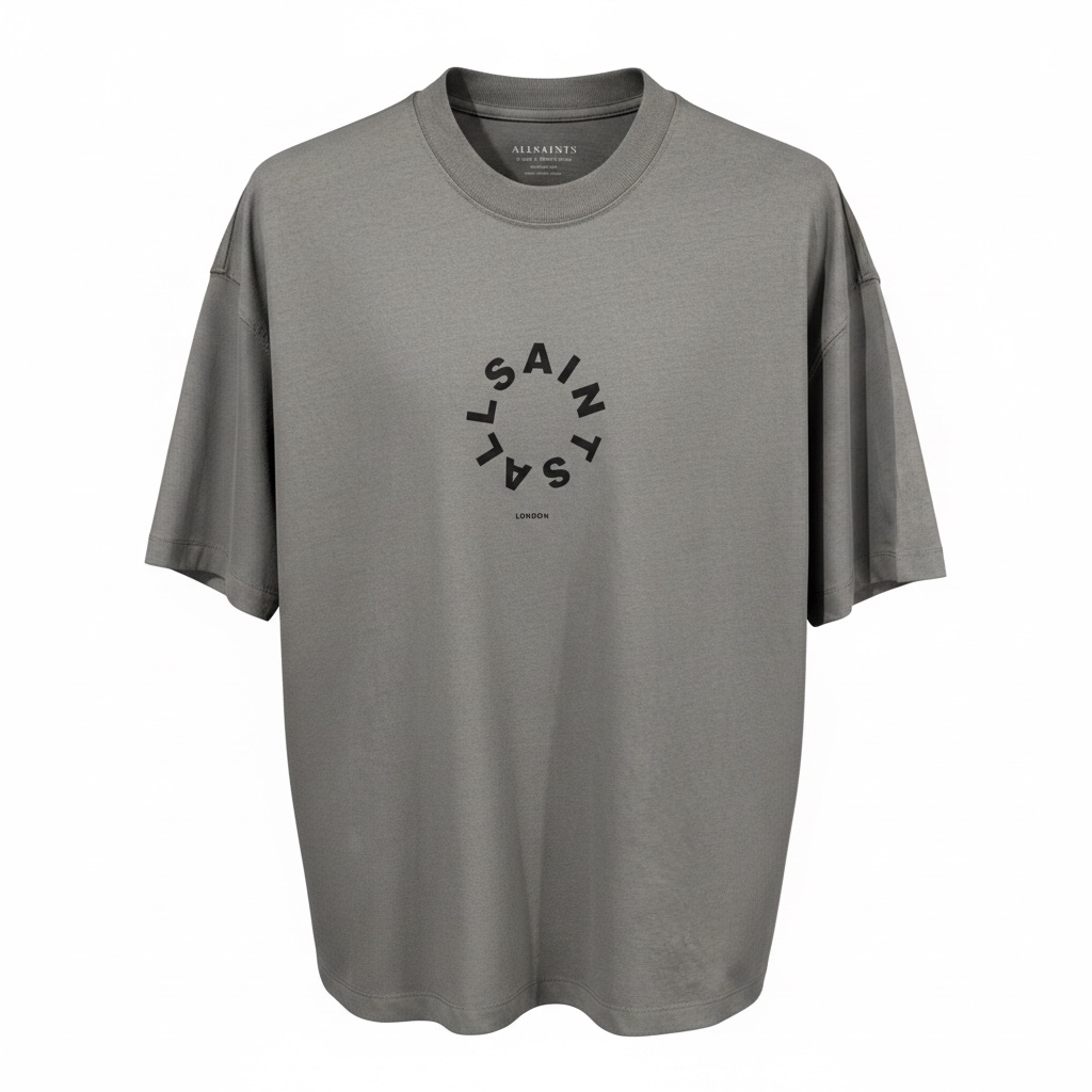 TIERRA OVERSIZED CREW NECK CIRCLE LOGO T-SHIRT