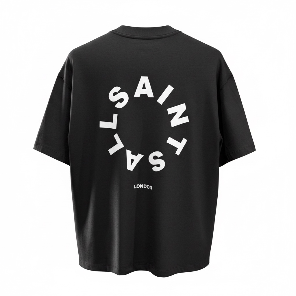 TIERRA OVERSIZED CREW NECK CIRCLE LOGO T-SHIRT