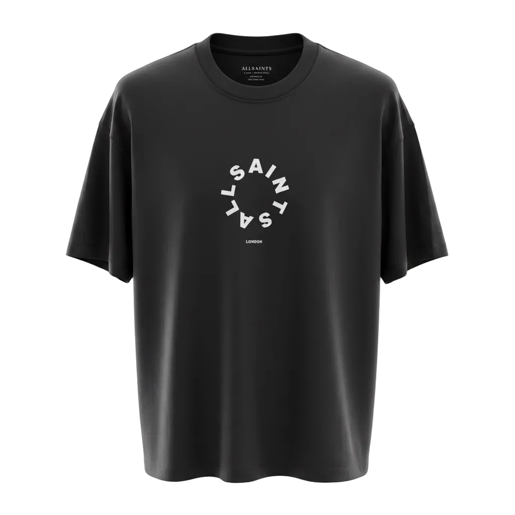 TIERRA OVERSIZED CREW NECK CIRCLE LOGO T-SHIRT
