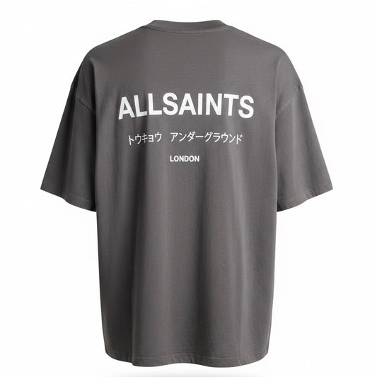 UNDERGROUND OVERSIZED CREW T-SHIRT WHITE LOGO