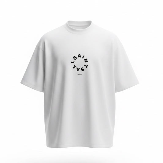 TIERRA OVERSIZED CREW NECK CIRCLE LOGO T-SHIRT