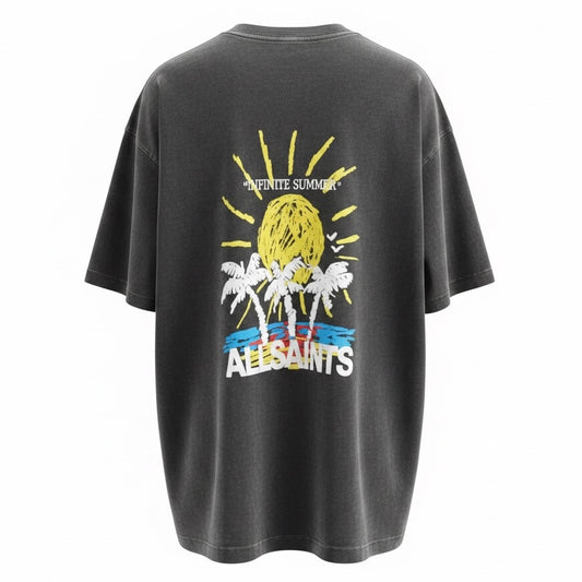 COVE CRAYON GRAPHIC OVERSIZED T-SHIRT