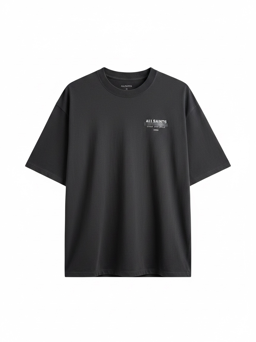 UNDERGROUND REDACT OVERSIZED EMBRIODERED LOGO T-SHIRT