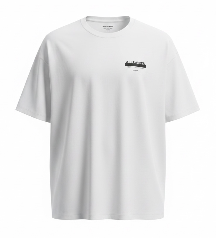 UNDERGROUND REDACT OVERSIZED EMBRIODERED LOGO T-SHIRT