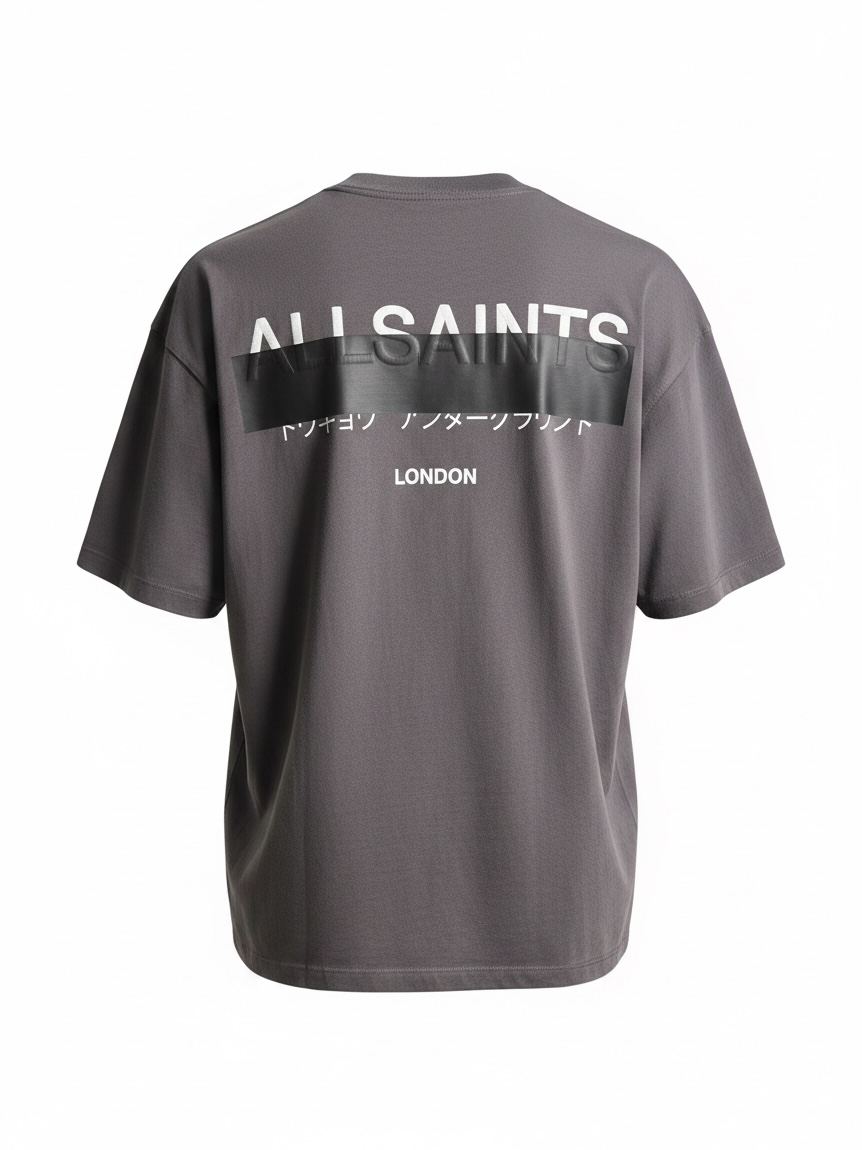 UNDERGROUND REDACT OVERSIZED EMBRIODERED LOGO T-SHIRT