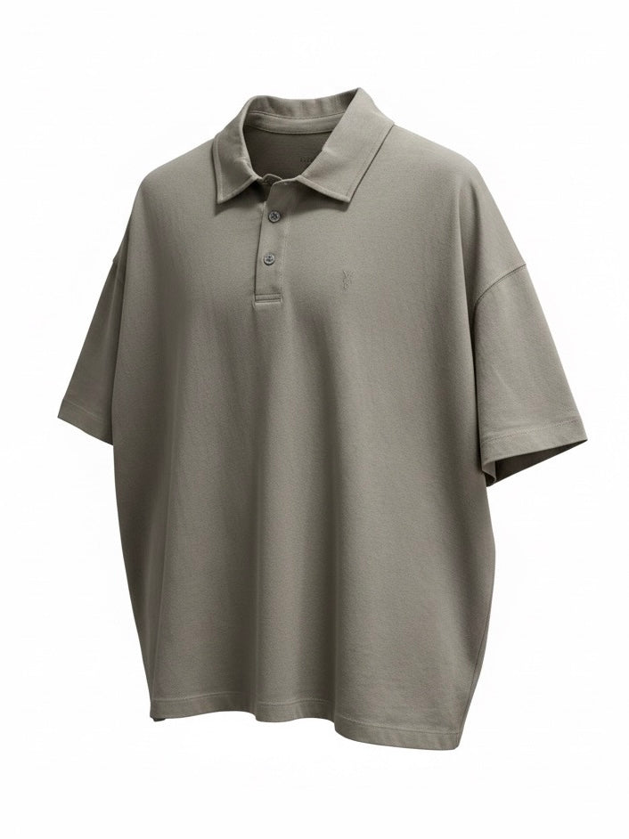 LEX SHORT SLEEVES RAMSKULL POLO OVERSIZED SHIRT