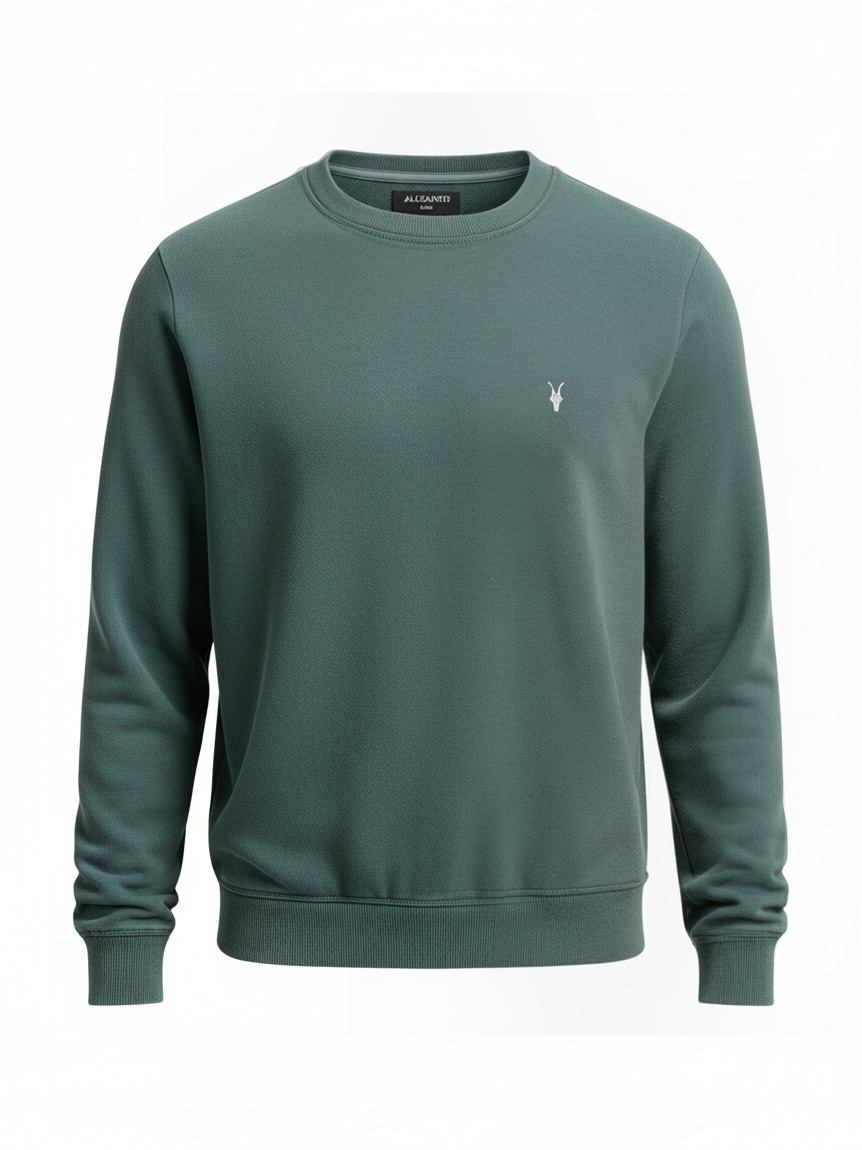 Raven Crew Neck Basic Dark Green