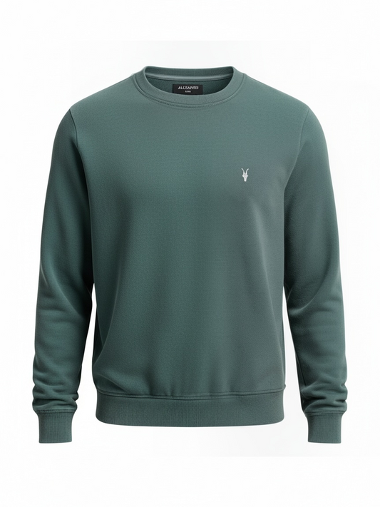 Raven Crew Neck Basic Dark Green