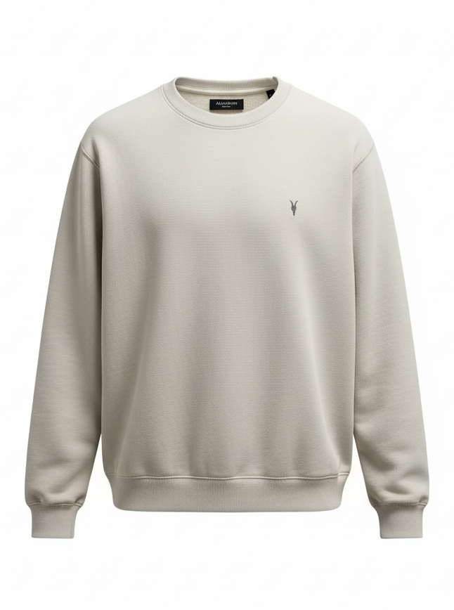 Raven Crew Neck Basic Dark Cream