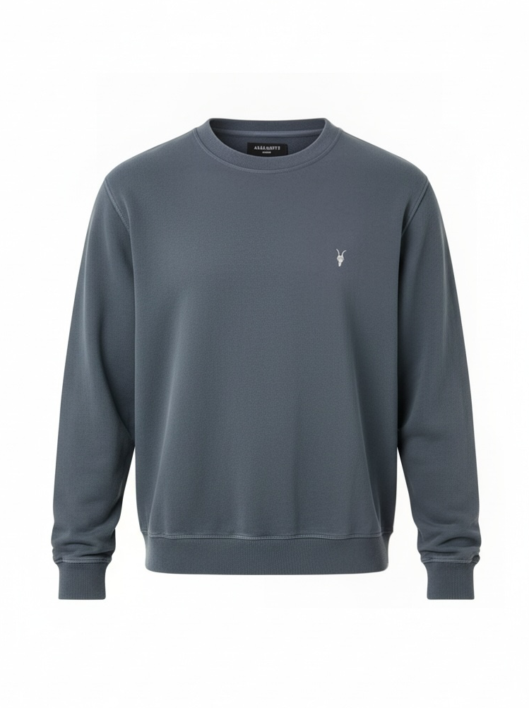 Raven Crew Neck Basic Petrolium Blue