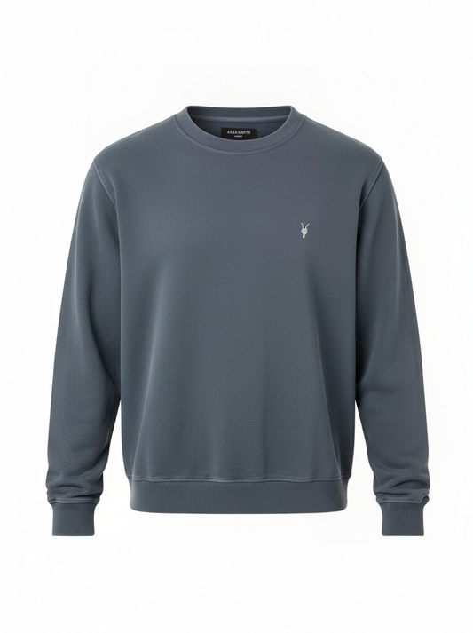 Raven Crew Neck Basic Petrolium Blue