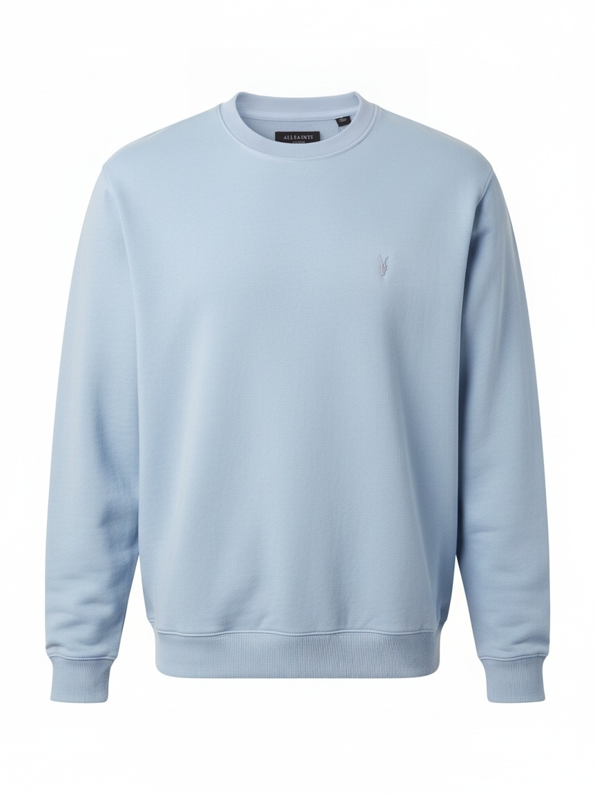 Raven Crew Neck Basic Baby Blue