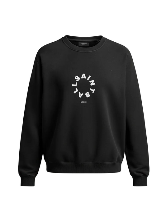 Raven Crew Neck Circle Logo Black