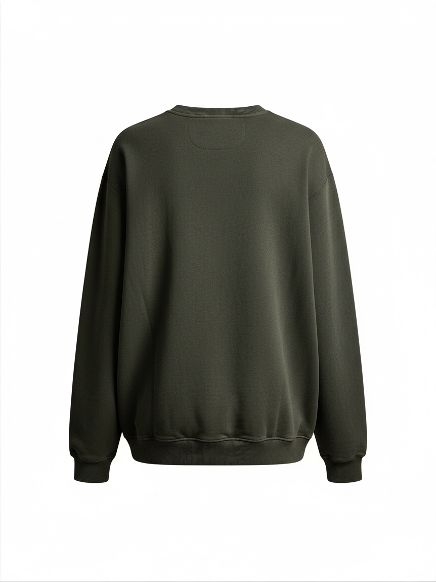 Mirror Crew Sweatshirt Hand Olive