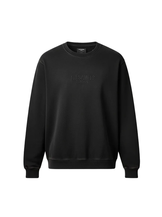 Raven Crew Neck Black Embroidered