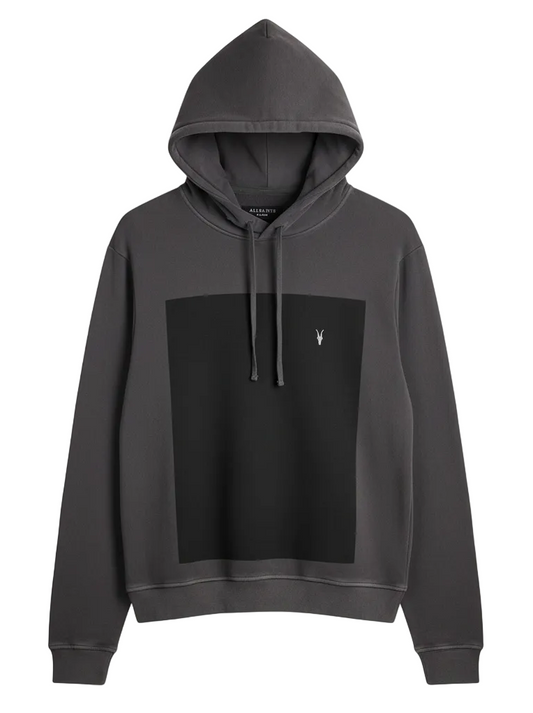 Raven Oth Hoodie Grey With Black Square