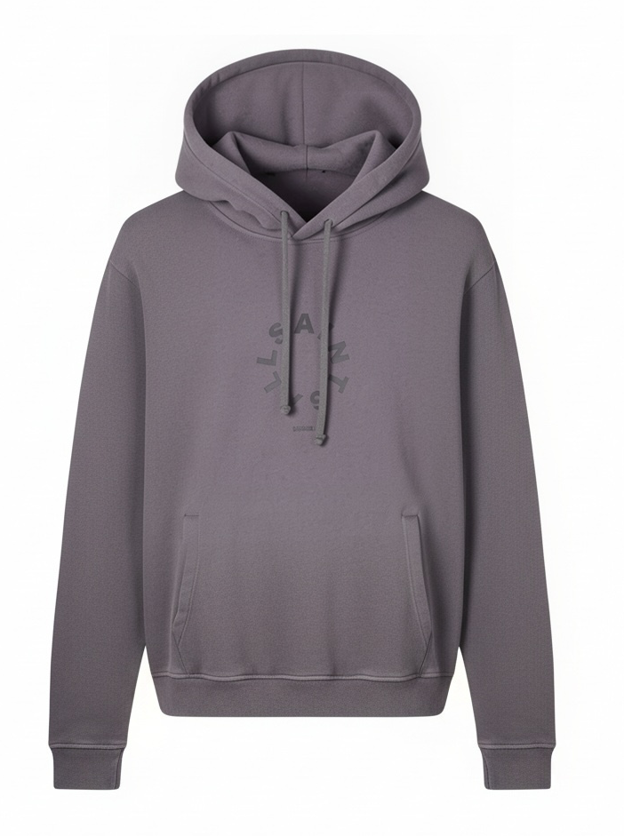 Raven Oth Grey Hoodie Circle Logo