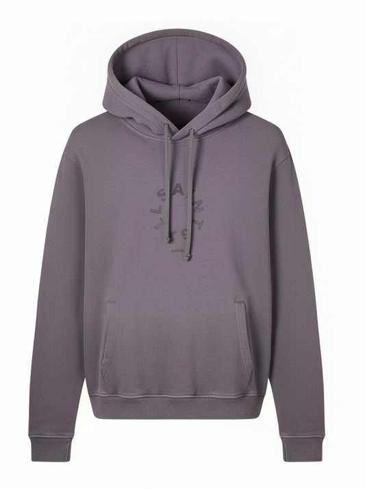 Raven Oth Grey Hoodie Circle Logo