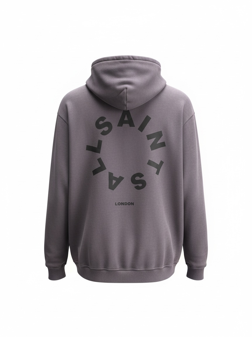 Raven Oth Grey Hoodie Circle Logo