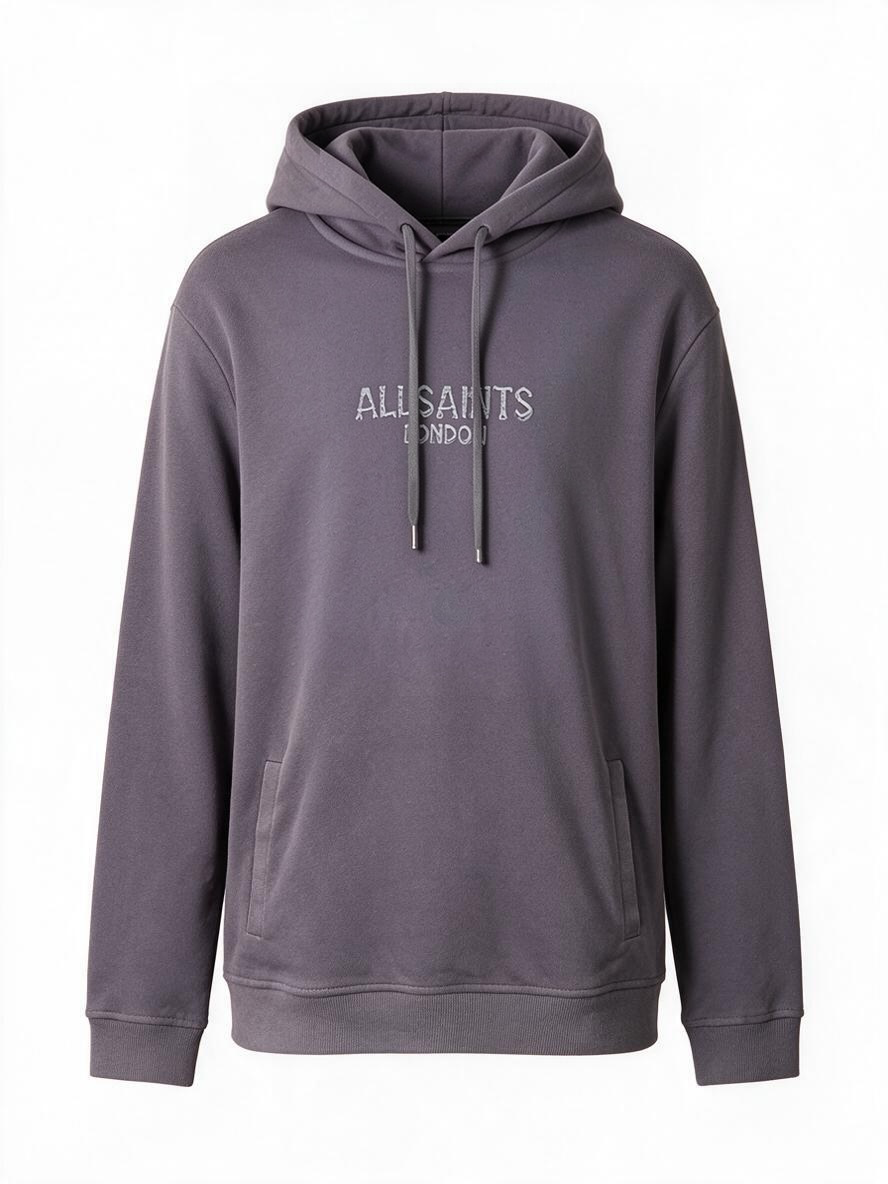 Dark Grey Raven Oth Hoodie Embroidered Logo