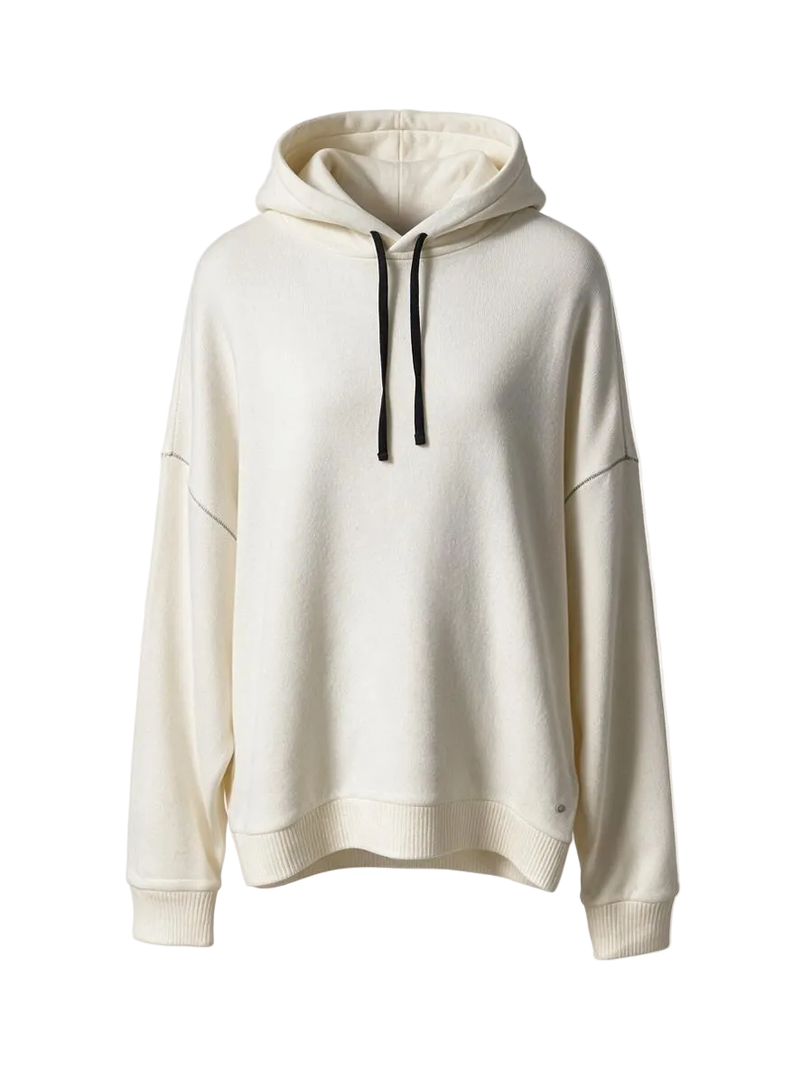 Warren Off-White Knitted Hoodie Black Sewing