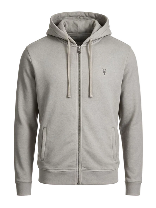 Raven Zip Hoodie Light Olive