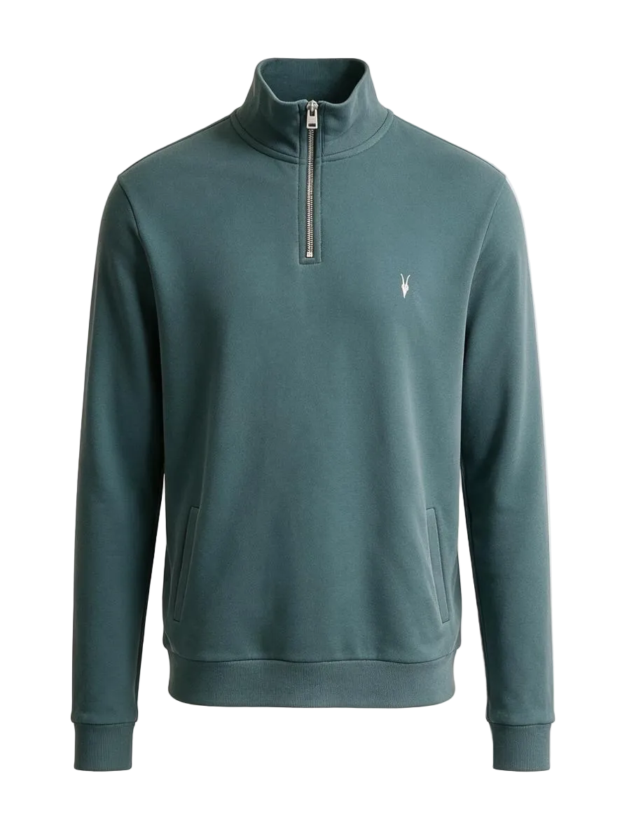 Raven Half Zip Dark Green