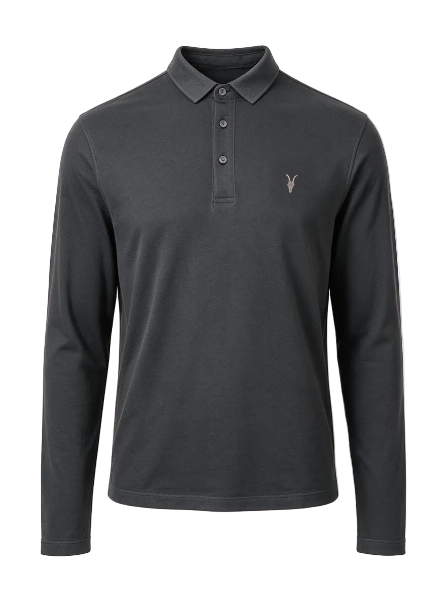 Reform LS Polo Shirt Black