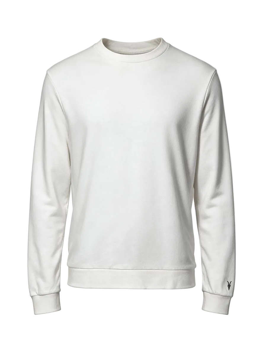 Haste LS Crew Neck White